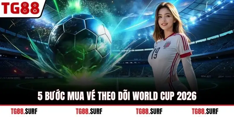 5 bước mua vé theo dõi World Cup 2026